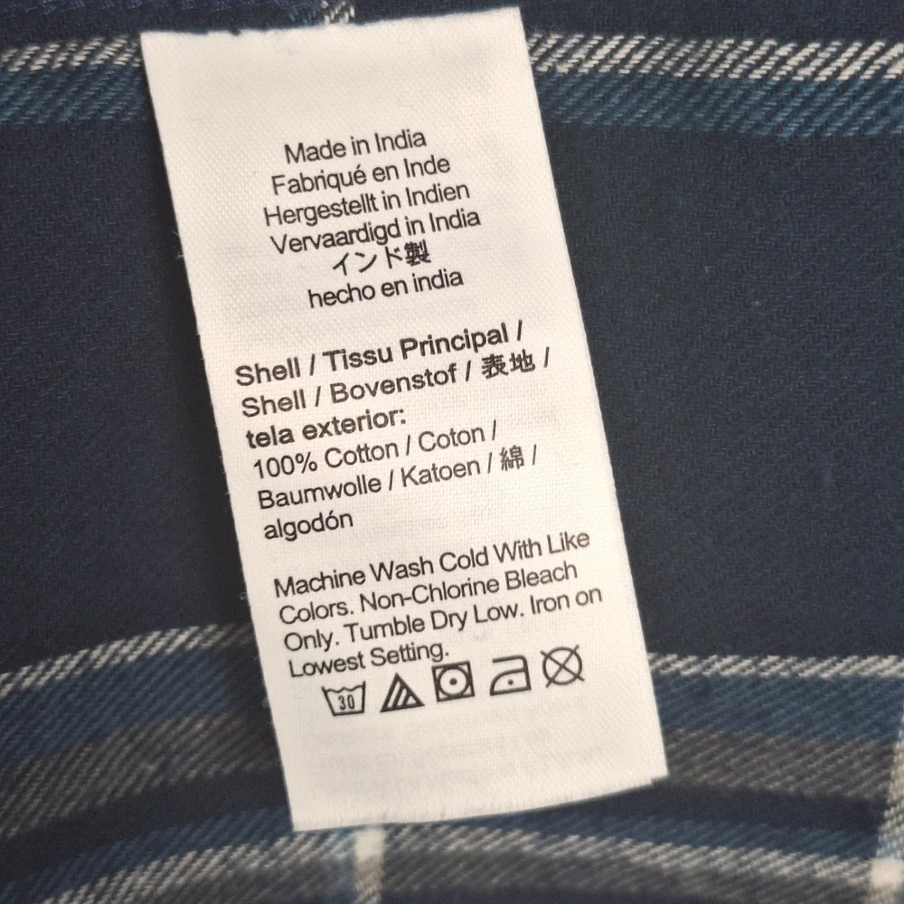 J‎ Crew Shirt Large Blue Classic Flannel Preppy Plaid Button Down Heritage NWT